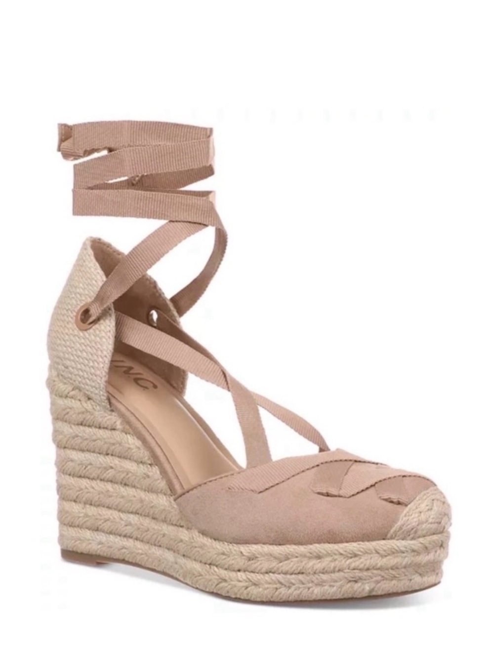 NEW INC MERRYYF DK ALMOND ESPADRILLE WOMENS SIZE 8M